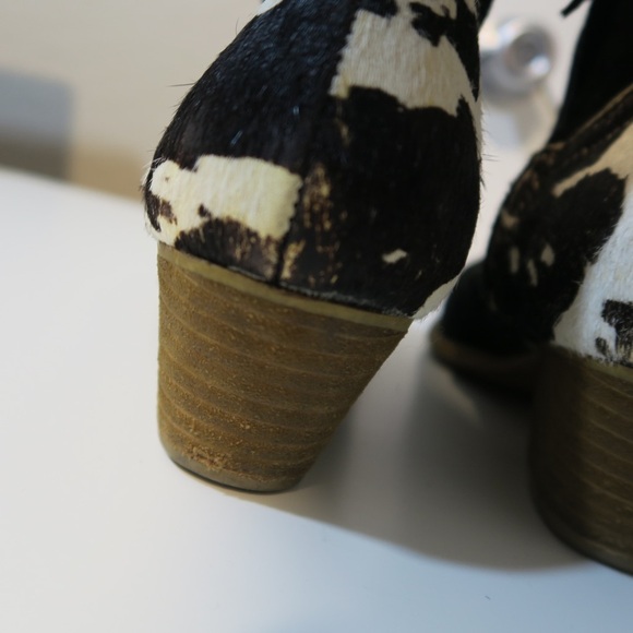 Dingo Buck the Rules Leather Ankle Boots Pieced Fur Suede Snip Toe Country Comfy - Picture 6 of 14